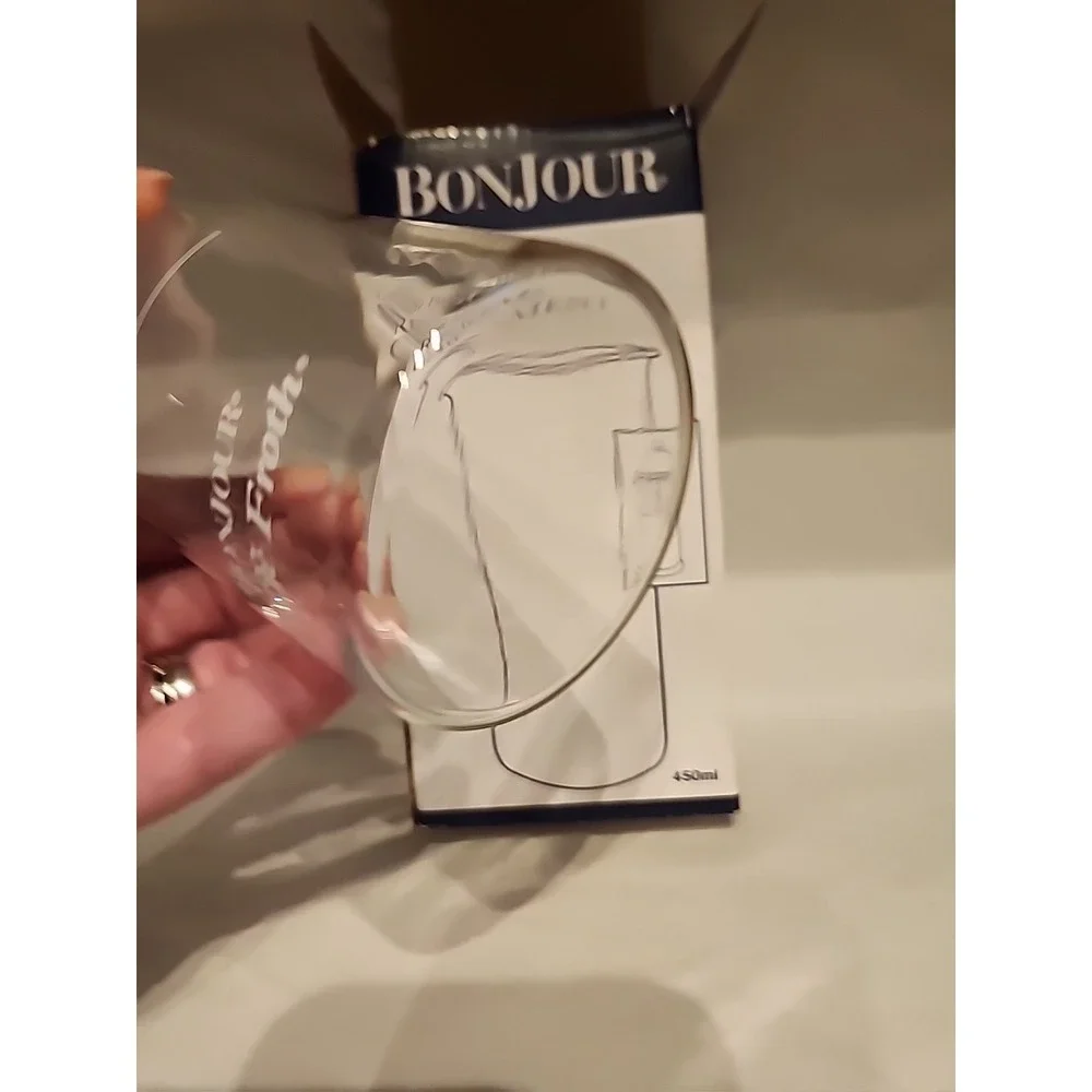 BONJOUR Caffe Froth Replacement Glass 450 Ml Never Used In Open Box